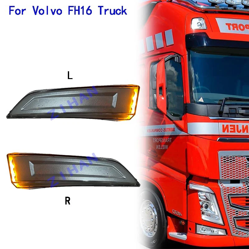 

24V LED Corner Lamp Light For Volvo FH Truck Turn Signal Clearance Lamp Light Amber 82151205 82151157