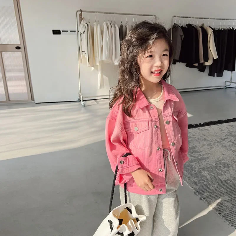 2023 Spring Autumn Girls Boys Kids denim Jackets Coats Comfortable Cute Baby Clothes Children Overcoats Clothing
2023 Spring Autumn Girls Boys Kids denim Jackets Coats Comfortable Cute Baby Clothes Children Overcoats Clothing