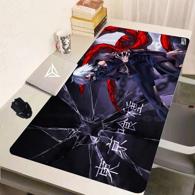 

Gaming Accessories Mouse Pad Tokyo Ghoul Mousepad Anime Cartoon Large Mouse Mat Big Mause Pad Keyboard Computer Gamer Desk Mat