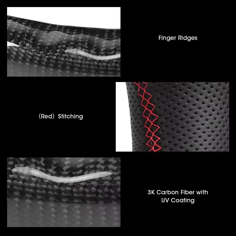 عجلة قيادة جلدية مثقبة لدودج تشالنجر SRT HELLCAT-، شاحن من ألياف الكربون الحقيقي 8 عجلة قيادة جلدية مثقبة لدودج تشالنجر SRT HELLCAT-، شاحن من ألياف الكربون الحقيقي