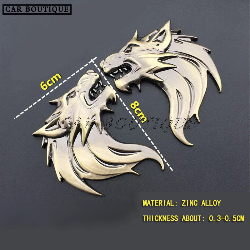 Car Personality 3D Three-dimensional Modified Metal Wolf Head Car Logo Beast Logo Body Car Tail Decoration Net Sticker
Car Personality 3D Three-dimensional Modified Metal Wolf Head Car Logo Beast Logo Body Car Tail Decoration Net Sticker