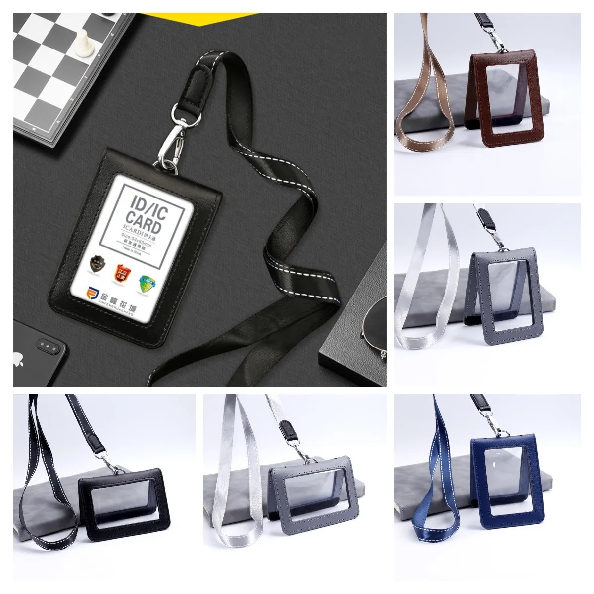 New 1pc Double-sided Clear Leather Badge Holder ID Badge Holder Folding Card Holder Card Anti-lost Holder School Office Supplies
New 1pc Double-sided Clear Leather Badge Holder ID Badge Holder Folding Card Holder Card Anti-lost Holder School Office Supplies