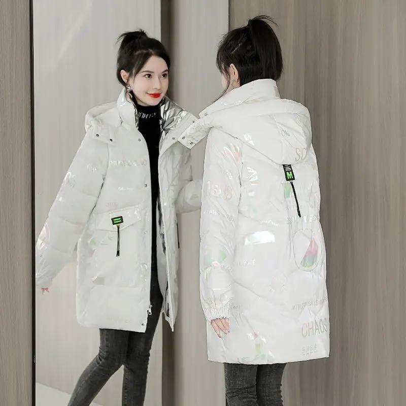 2023 New Glossy Down Jackets Female Winter Korean Loose Ladies Down Cotton Hooded Women's Warm Parka Casual Female Long Overcoat
2023 New Glossy Down Jackets Female Winter Korean Loose Ladies Down Cotton Hooded Women's Warm Parka Casual Female Long Overcoat