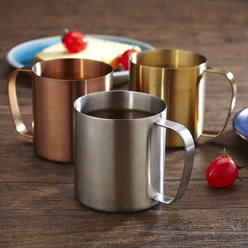 304 Stainless Steel Coffee Beer Mug Reusable Tea Milk Original Breakfast Cups Kitchen Outdoor Travel Drinkware Tools 400ML 
304 Stainless Steel Coffee Beer Mug Reusable Tea Milk Original Breakfast Cups Kitchen Outdoor Travel Drinkware Tools 400ML