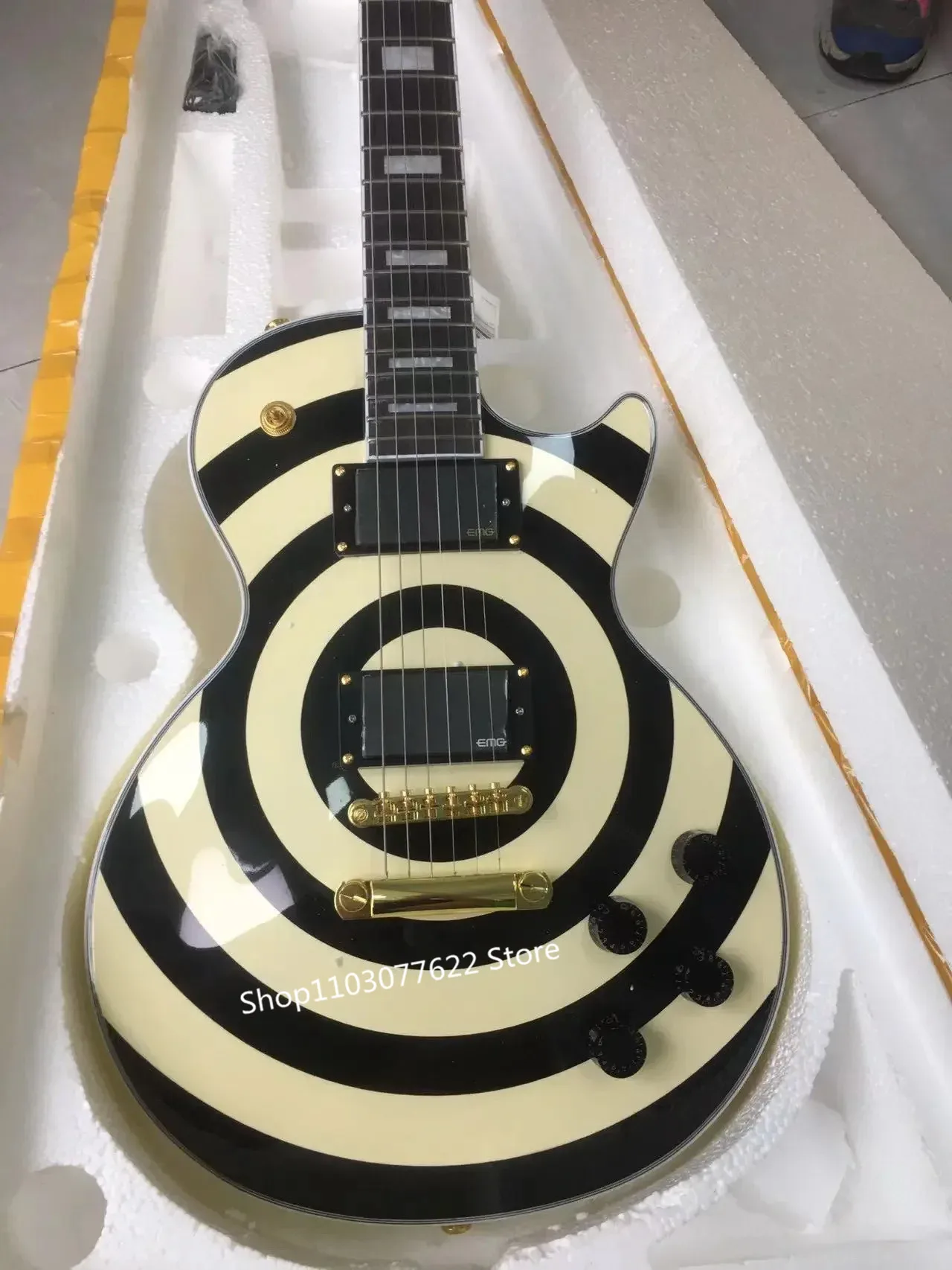 

Factory outlet the top quality Send in 3 days Shop Zakk Wylde Bullseye EMG Pickups paul Electric Guitar RDSZXGY