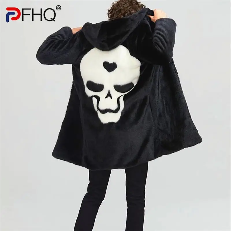 PFHQ Autumn Men's Hooded Coat Personalized Skull Head Pattern Tide Imitation Rabbit Hair Spliced Faux Fur Windbreakers 21Z2167
PFHQ Autumn Men's Hooded Coat Personalized Skull Head Pattern Tide Imitation Rabbit Hair Spliced Faux Fur Windbreakers 21Z2167