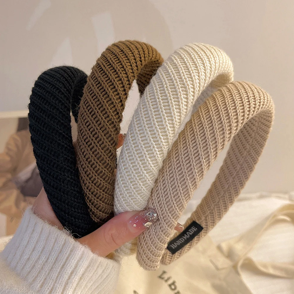 Knitted Wool Headband For Women Milk Coffee Colors Girl Wide Side Sponge Hair Hoop Xmas Decor Hair Band Daily Hair Accessories
Knitted Wool Headband For Women Milk Coffee Colors Girl Wide Side Sponge Hair Hoop Xmas Decor Hair Band Daily Hair Accessories