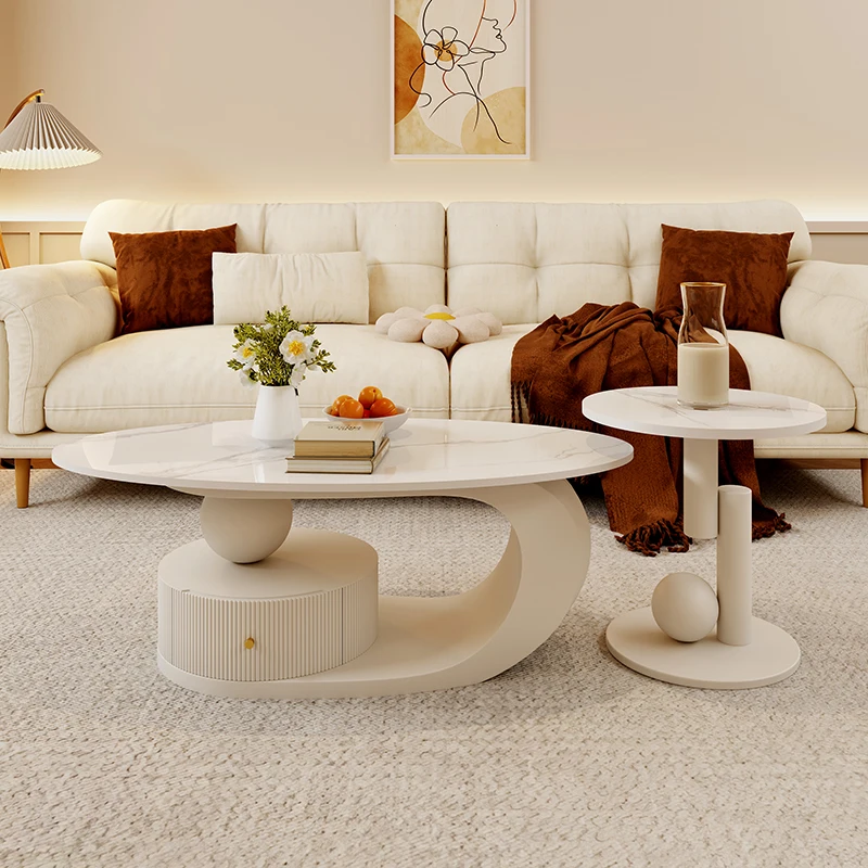 Luxury Modern Coffee Tables Simple Unique Living Room Round Coffee Tables Minimalist Storage Table Basse Pour Salon Furniture
Luxury Modern Coffee Tables Simple Unique Living Room Round Coffee Tables Minimalist Storage Table Basse Pour Salon Furniture