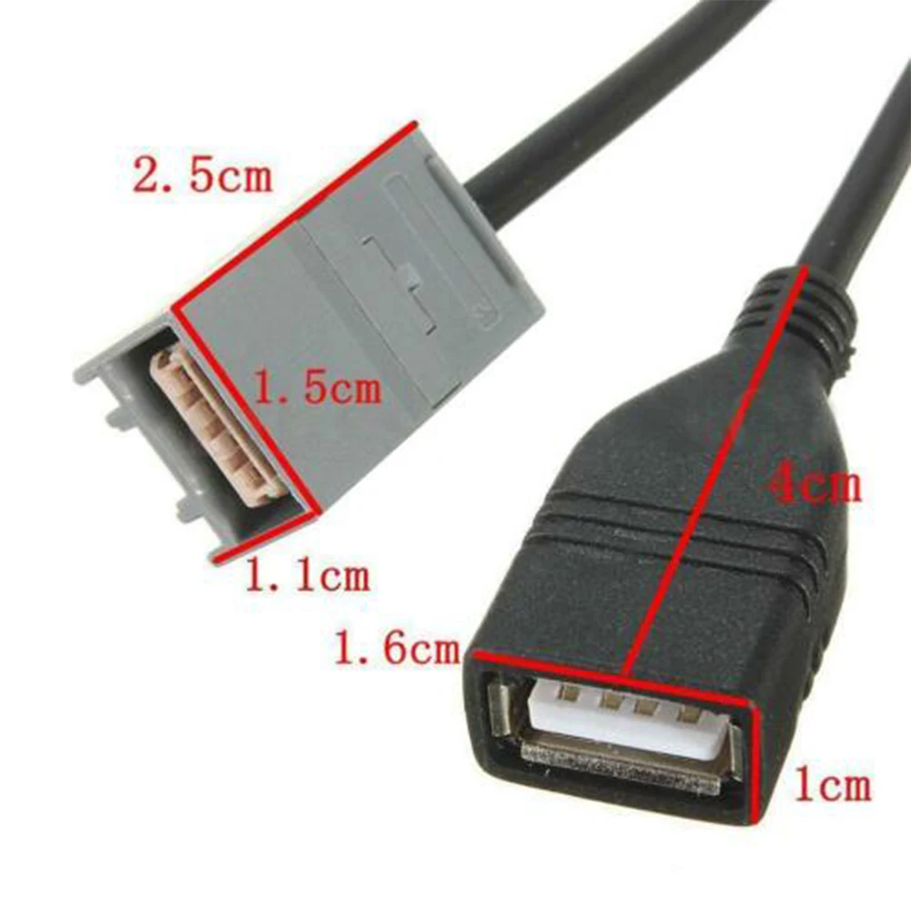 Female Cable Cable For CR-V For Honda/Civic For Odyssey USB USB Port 60CM Adapter Port Black Charges The Device
Female Cable Cable For CR-V For Honda/Civic For Odyssey USB USB Port 60CM Adapter Port Black Charges The Device