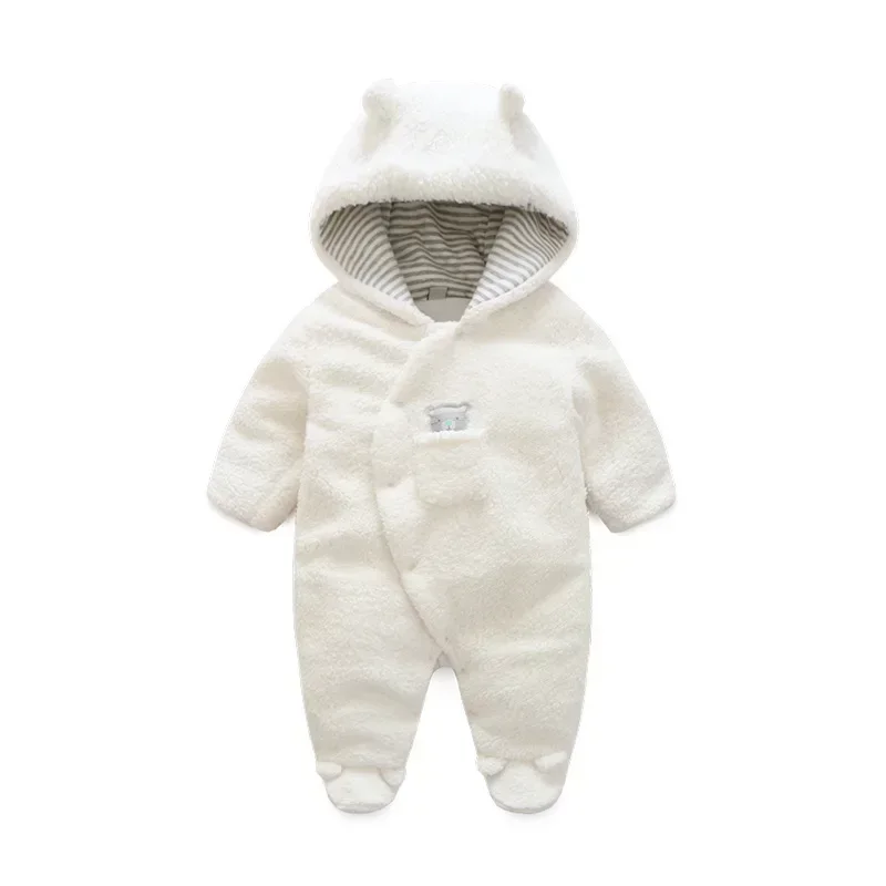 

New winter baby clothes thickened warmth one-piece cashmere climbing Boy girl Romper