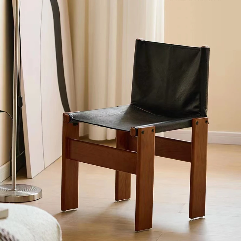 Wood Nordic Dining Chairs Modern Minimalist Bedroom Office Chair Leather Cheap Living Room Silla Comedor Chinese Style Furniture 
Wood Nordic Dining Chairs Modern Minimalist Bedroom Office Chair Leather Cheap Living Room Silla Comedor Chinese Style Furniture