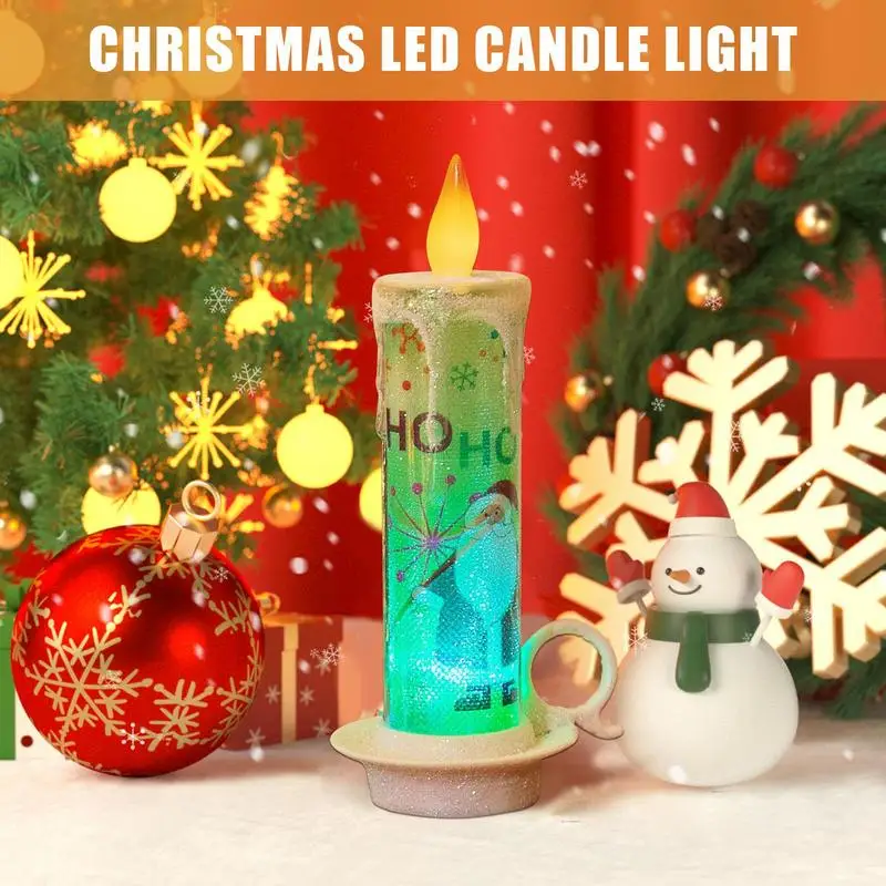 

Christmas LED Candle Light Electronic Candle Nightlights Battery Operated Warm Lights Candle Home Table Decoration
