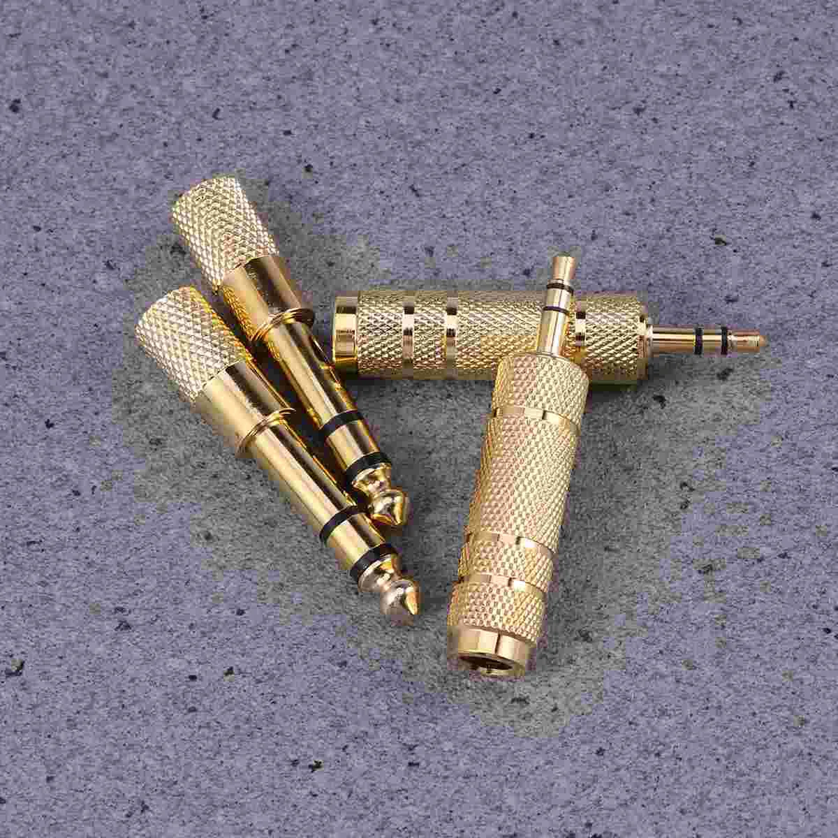 4 Pcs 65mm Male to 35mm Female Stereo Audio Adapter Gold Plated Headphone Jack Plug Converter for Headphone Audio Earphone
4 Pcs 65mm Male to 35mm Female Stereo Audio Adapter Gold Plated Headphone Jack Plug Converter for Headphone Audio Earphone