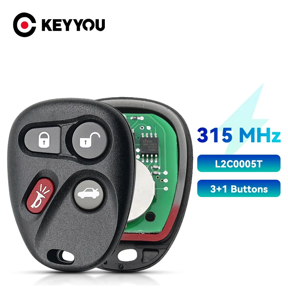 Пульт дистанционного управления KEYYOU L2C0005T, 315 МГц, 4 кнопки, для Chevrolet Pontiac Saturn Cadillac, без ключа
Пульт дистанционного управления KEYYOU L2C0005T, 315 МГц, 4 кнопки, для Chevrolet Pontiac Saturn Cadillac, без ключа