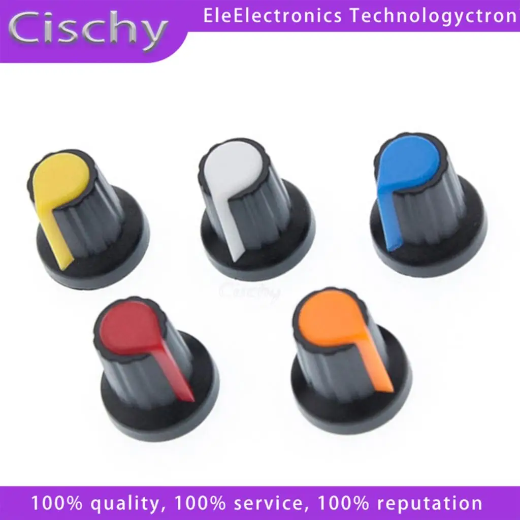 25PCS/lot WH148 potentiometer knob cap(copper core) 15X17mm 6mm Shaft Hole AG2 Yellow Orange Blue White Red 5colour*5PCS=25PCS
25PCS/lot WH148 potentiometer knob cap(copper core) 15X17mm 6mm Shaft Hole AG2 Yellow Orange Blue White Red 5colour*5PCS=25PCS