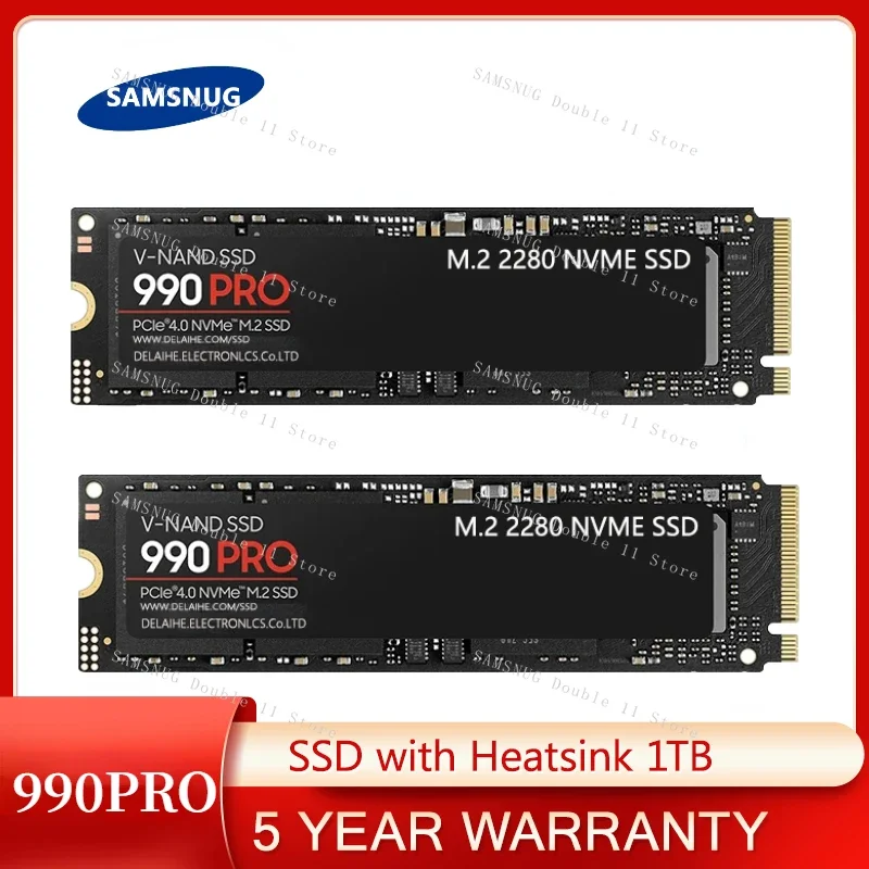 8TB Original 990 PRO SSD with Heatsink 1TB PCIe Gen 4 NVMe M.2 Internal Solid State Hard Drive, PS5 Compatible, MZ-V8P1T0CW
8TB Original 990 PRO SSD with Heatsink 1TB PCIe Gen 4 NVMe M.2 Internal Solid State Hard Drive, PS5 Compatible, MZ-V8P1T0CW