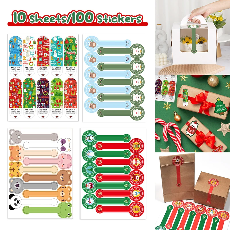 100Pcs Christmas Sealing Stickers Baking Cake Box Cartoon Animal Label Stickers DIY Packaging Box Decorative Stickers
100Pcs Christmas Sealing Stickers Baking Cake Box Cartoon Animal Label Stickers DIY Packaging Box Decorative Stickers