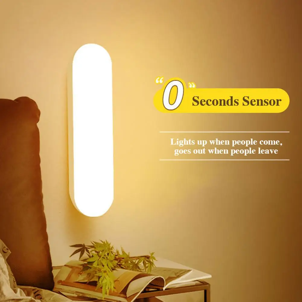 Intelligent Night Light Human Motion Sensor Led Usb Rechargeable Wall Light For Home Bedroom Hallway Closet Toilet
Intelligent Night Light Human Motion Sensor Led Usb Rechargeable Wall Light For Home Bedroom Hallway Closet Toilet