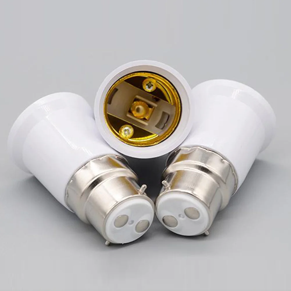 Durable Bulb Adapter Bulb Converter 100-250V AC 4pcs B22 Male To E27 Female B22 To E27 Bayonet Cap Convert The Lamp Head
Durable Bulb Adapter Bulb Converter 100-250V AC 4pcs B22 Male To E27 Female B22 To E27 Bayonet Cap Convert The Lamp Head