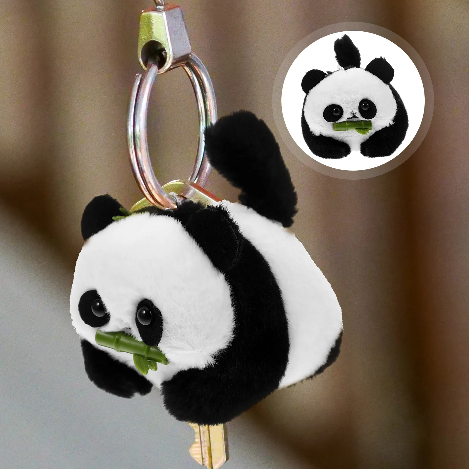 Panda Key Fob Small Panda-shaped It Will Be Called Cartoon Pendant Pp Cotton Chain Decor Tail Wagging
Panda Key Fob Small Panda-shaped It Will Be Called Cartoon Pendant Pp Cotton Chain Decor Tail Wagging