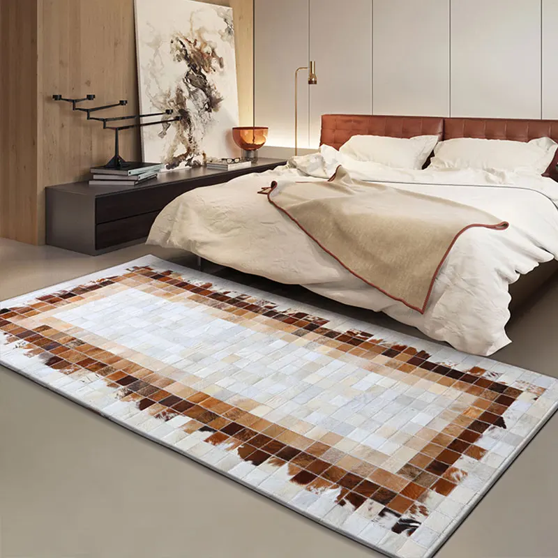 Natural Cowhide Bedroom Carpet Bedside Floor Mat Long Hallway Runner Rugs for Balcony Entrance Corridor Rugs Decoration
Natural Cowhide Bedroom Carpet Bedside Floor Mat Long Hallway Runner Rugs for Balcony Entrance Corridor Rugs Decoration