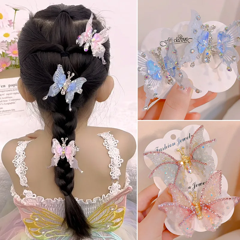 

Pearl Butterfly Hair Clip for Girls Gllitter Moving Wings Sweet Hairpin Kids Lovely Hairgrip Barrettes Styling Hair Accessories