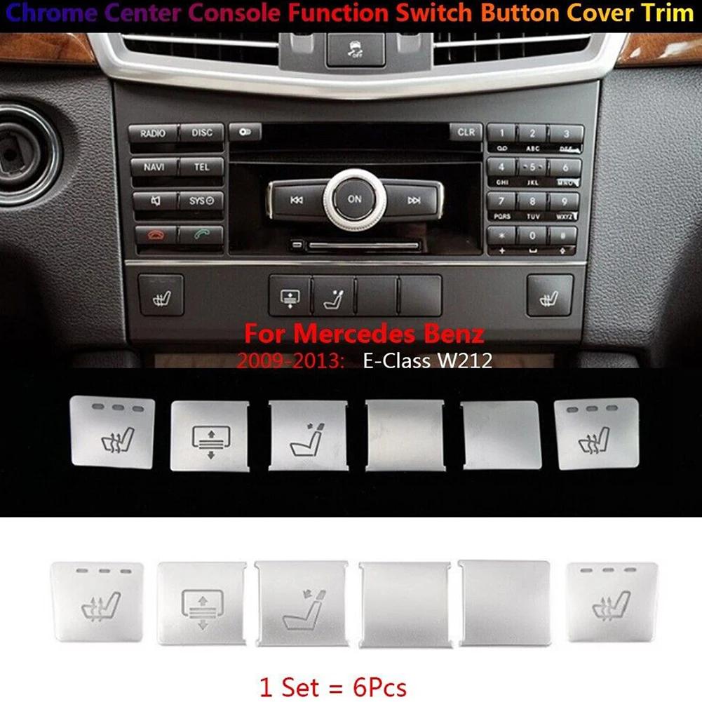 6pcs / Set Button Cover For Mercedes Accessories Car Durable High Quality Parts Chrome Center Console Function
6pcs / Set Button Cover For Mercedes Accessories Car Durable High Quality Parts Chrome Center Console Function