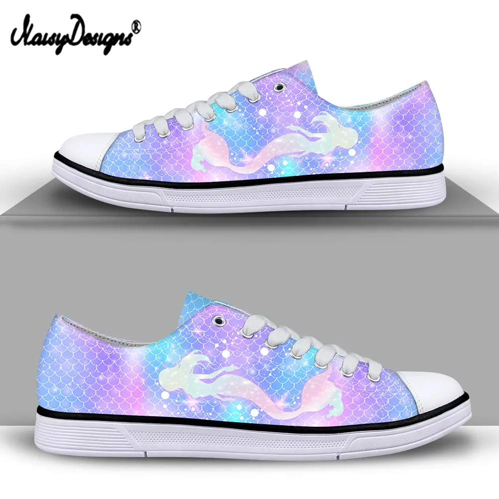 Noisydesigns Women Vulcanized Shoes Mermaid scales Prints Blue White Canvas Sneakers Casual Spring Summer Flats Shoe Plus Size
Noisydesigns Women Vulcanized Shoes Mermaid scales Prints Blue White Canvas Sneakers Casual Spring Summer Flats Shoe Plus Size