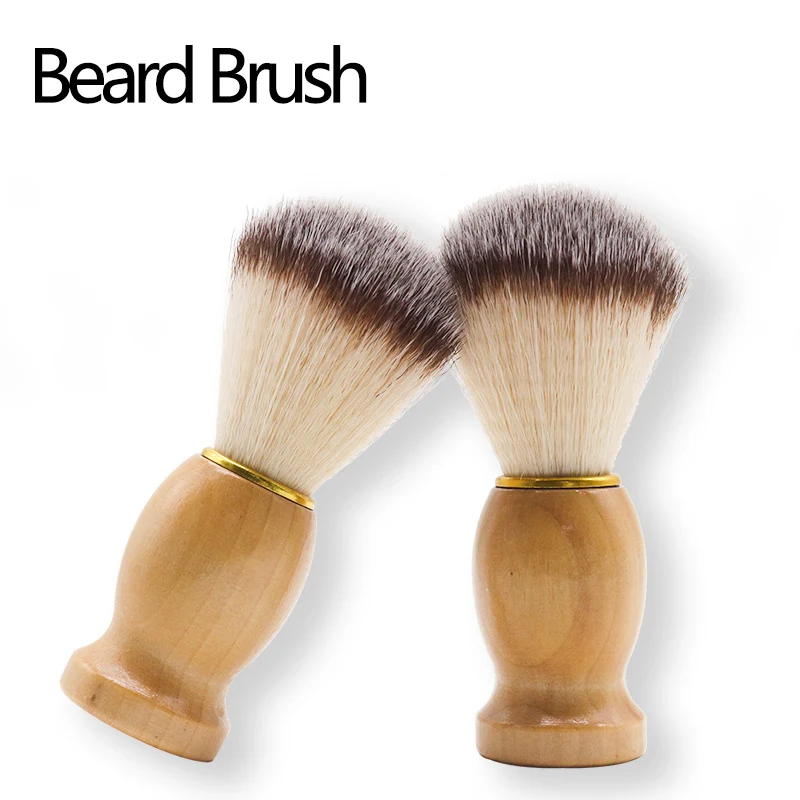 

High Quality Soft Shaving Brushes For Men Facial Mustache Cleaning Safety Razor Brush Tools With Wooden Handle