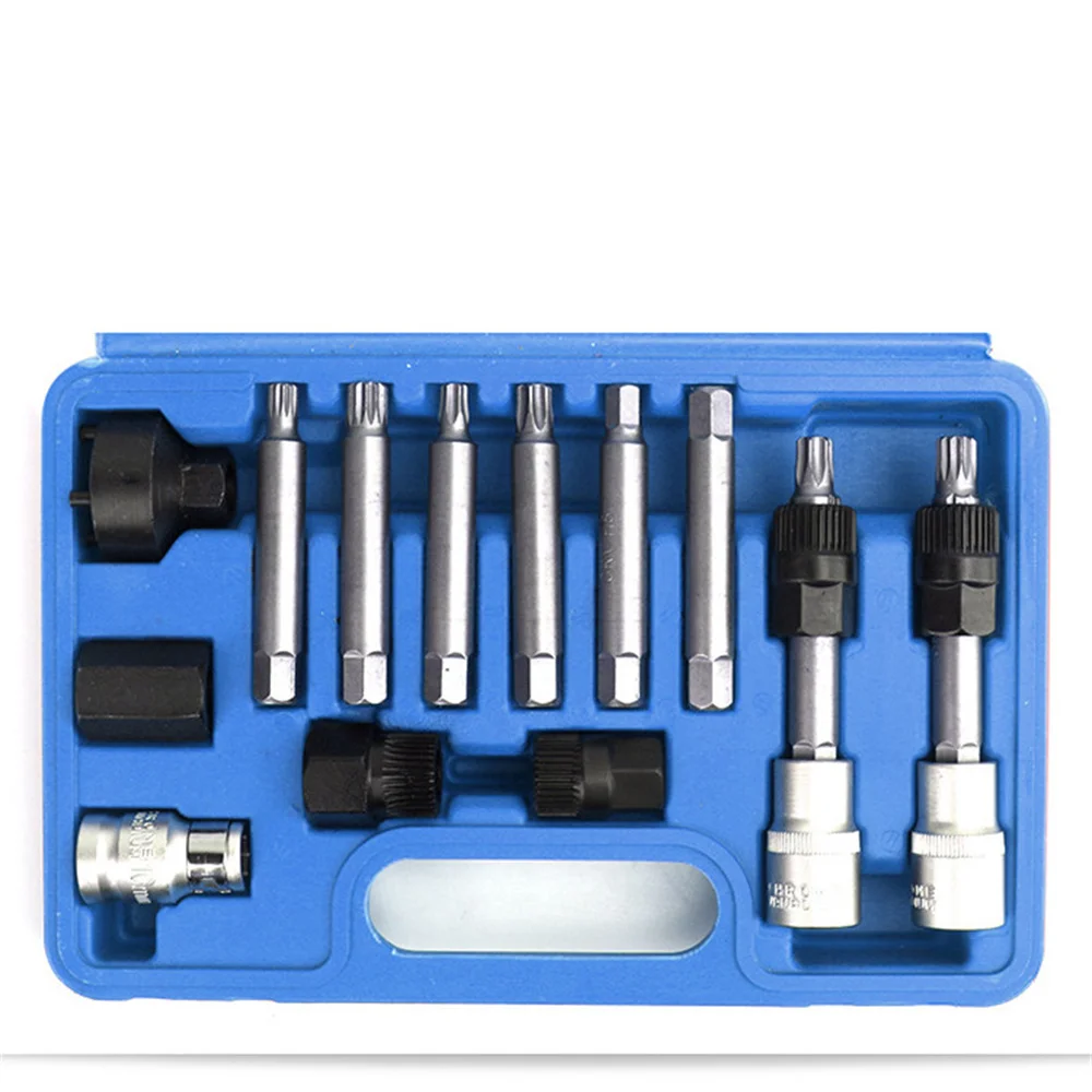 13pcs Alternator Freewheel Pulley Puller Removal Socket Engine Auto Tools Set NEW
13pcs Alternator Freewheel Pulley Puller Removal Socket Engine Auto Tools Set NEW