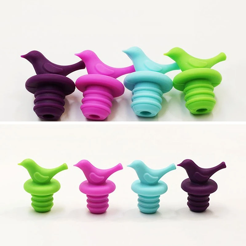 New 1pcs Creative Bird Design Silicone Wine Cork Stopper Plug Bottle Caps Cover Bottle Stopper Barware Bar Kitchen Accessories
New 1pcs Creative Bird Design Silicone Wine Cork Stopper Plug Bottle Caps Cover Bottle Stopper Barware Bar Kitchen Accessories