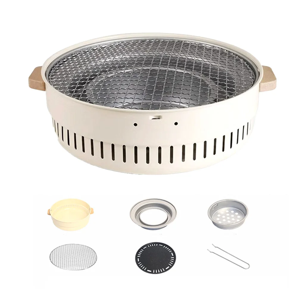 Cozy Camping Atmosphere BBQ Grill Non Stick Rust Innovative Ventilation Design Multifunctional Wood Stoves Beige
Cozy Camping Atmosphere BBQ Grill Non Stick Rust Innovative Ventilation Design Multifunctional Wood Stoves Beige