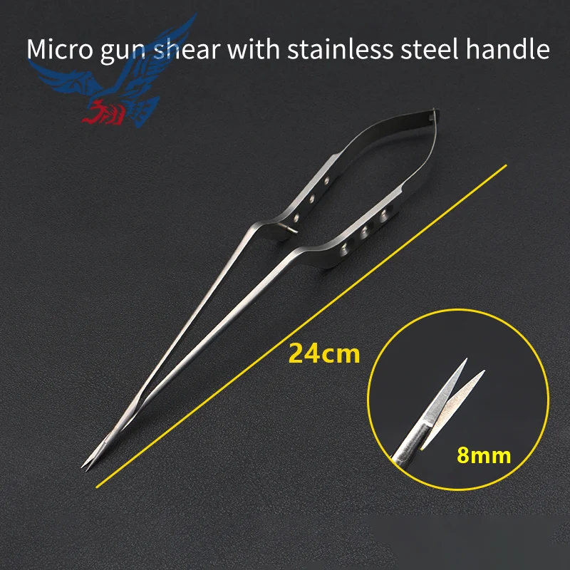 Stainless steel gun scissors titanium alloy straight head elbow gun type brain scissors neurosurgical instruments
Stainless steel gun scissors titanium alloy straight head elbow gun type brain scissors neurosurgical instruments