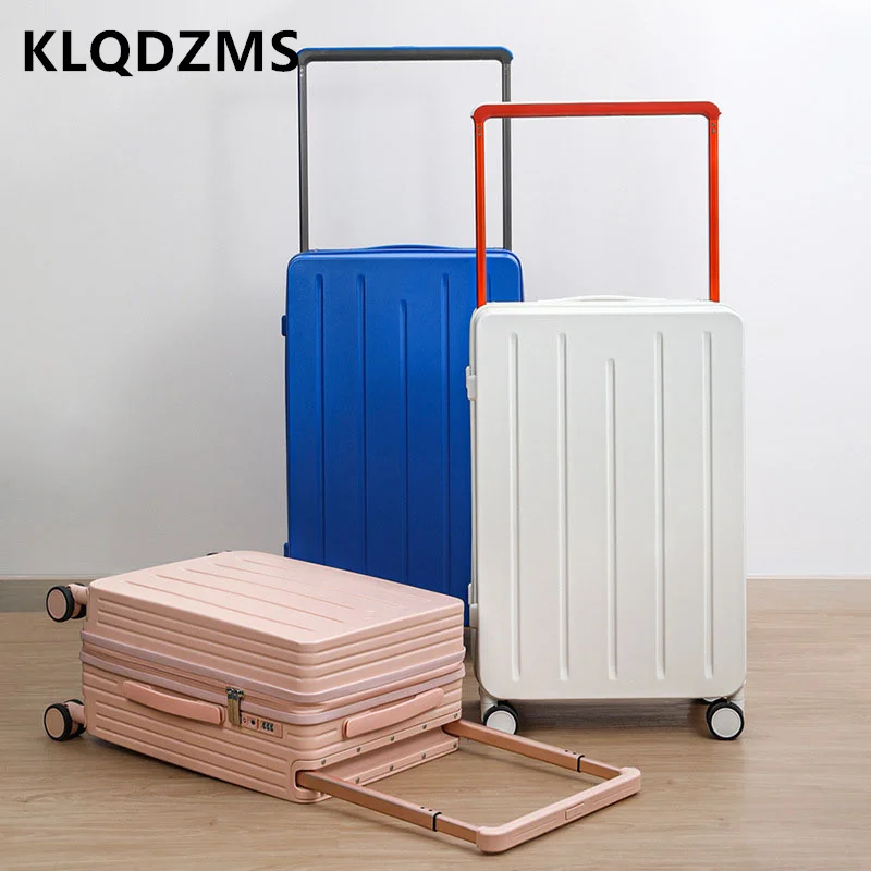 

KLQDZMS Carry-on Travel Luggage 20 Inch Women's Boarding Case 22"24"26 Trolley Case Wheeled Travel Bag PC Cabin Suitcase