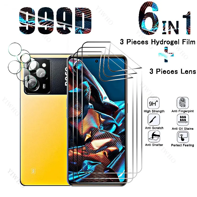 6in1 Full Cover Front Hydrogel Film for Xiaomi Poco X5 Pro Safety Screen Protector for Xiaomi X 5 22101320G 6.67" Camera Lens HD
6in1 Full Cover Front Hydrogel Film for Xiaomi Poco X5 Pro Safety Screen Protector for Xiaomi X 5 22101320G 6.67" Camera Lens HD