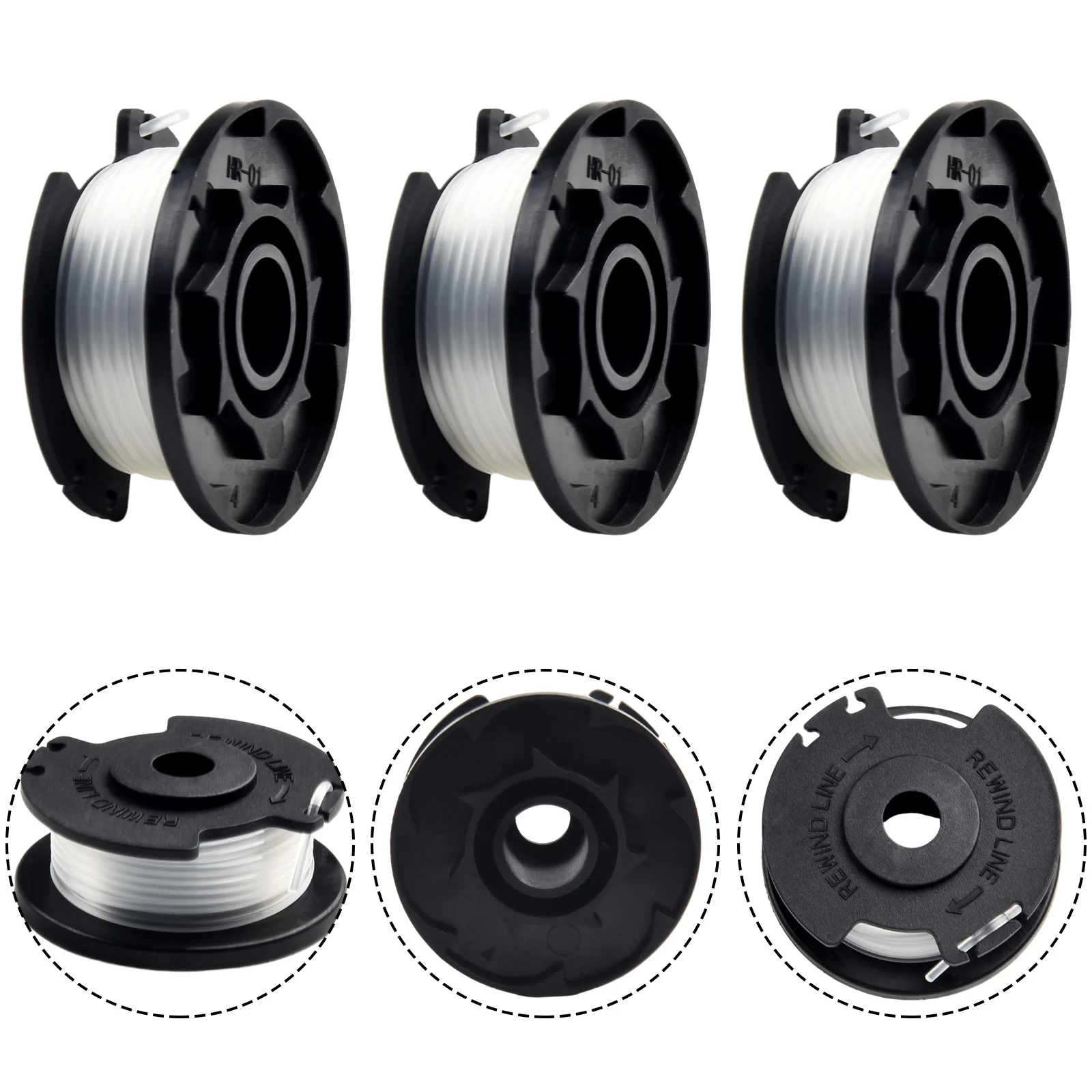 3 Pack Nylon Spool Line Replacement for Einhell Grass Trimmer GE CT 18/28 Li and GE CT 18/28 Li TC, 5m Length, 1 6mm Diameter
3 Pack Nylon Spool Line Replacement for Einhell Grass Trimmer GE CT 18/28 Li and GE CT 18/28 Li TC, 5m Length, 1 6mm Diameter