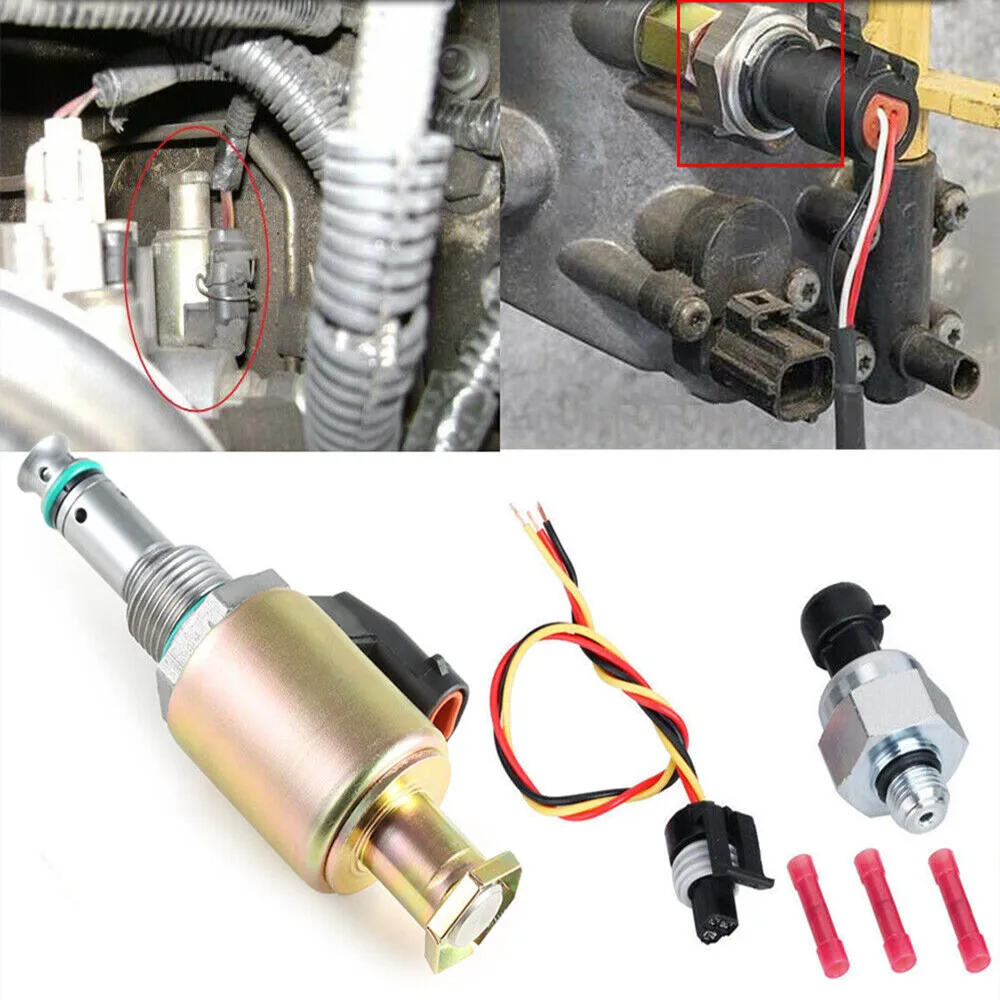 For Ford 7.3L Powerstroke Fuel Pressure Sensor + Wiring Harness + 3 Terminals + Pressure Regulating Valve F81A9C968AA F6TZ9F838A 
For Ford 7.3L Powerstroke Fuel Pressure Sensor + Wiring Harness + 3 Terminals + Pressure Regulating Valve F81A9C968AA F6TZ9F838A