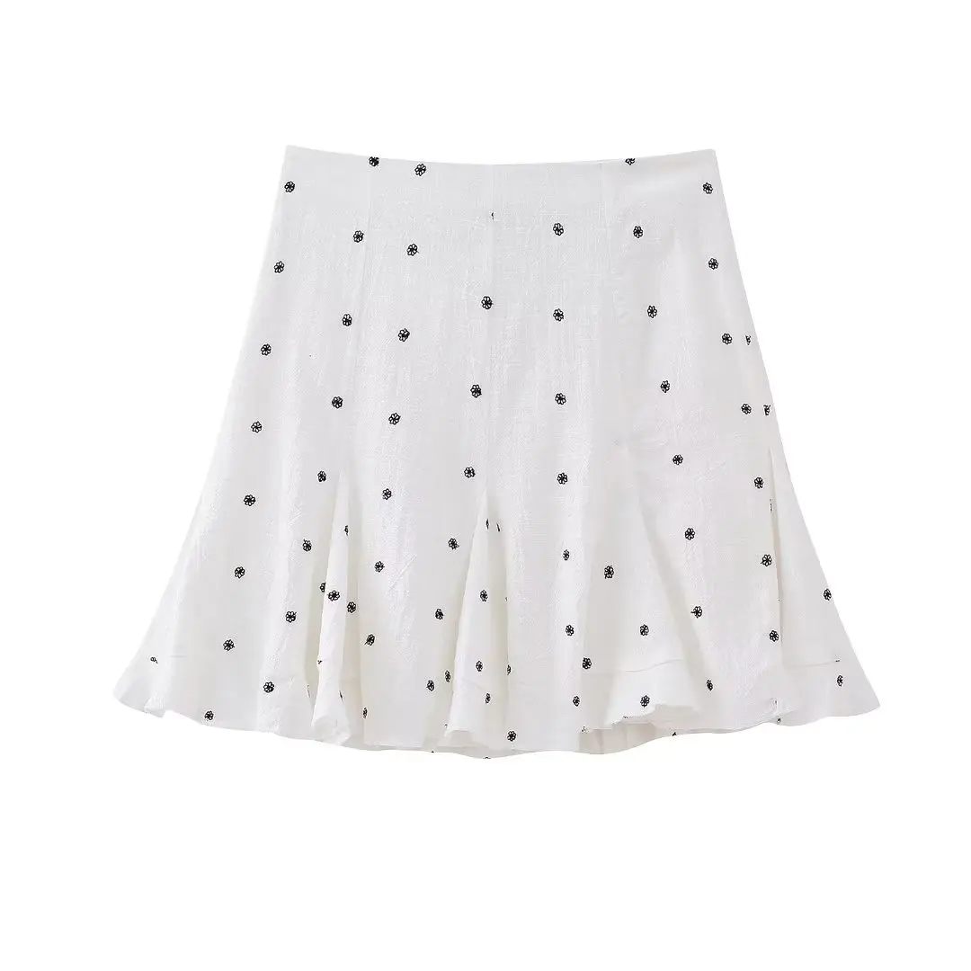 Girls Cute White Embroidery Mini Skirt 2023 Summer Woman Sweet High Waisted Ruffles Skirts Ladies Casual A-line Skirts
Girls Cute White Embroidery Mini Skirt 2023 Summer Woman Sweet High Waisted Ruffles Skirts Ladies Casual A-line Skirts