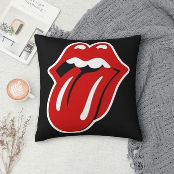 Rolling Stones Pillowcase Polyester Pillow Cover Cushion Comfort Throw Pillow Sofa Decorative Cushion Used for Home Bedroom Sofa
