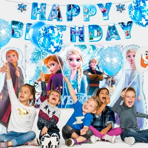 Disney Frozen Party Supplies,172pcs Frozen Party Decorations&Tableware-Banner Balloons Plates etc Frozen Birthday Party Supplies Disney Frozen Party Supplies,172pcs Frozen Party Decorations&Tableware-Banner Balloons Plates etc Frozen Birthday Party Supplies
