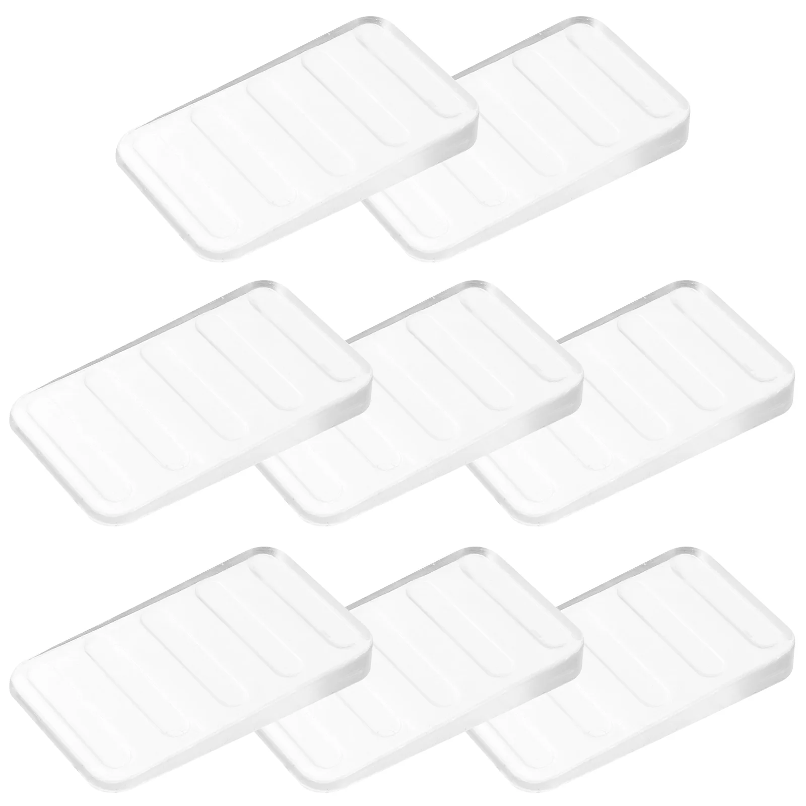 

8 Pcs Block Furniture Spacers Shims and Wedges for Leveling Desktop Toilet Door Pvc Plastic