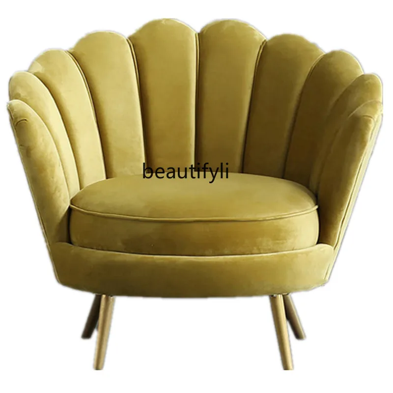 Nordic Light Luxury Bedroom Balcony Single Small Sofa Coffee Shop Clothing Store Leisure Couch 
Nordic Light Luxury Bedroom Balcony Single Small Sofa Coffee Shop Clothing Store Leisure Couch