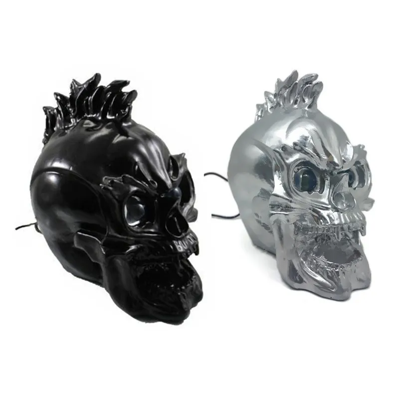 

Motorcycle LED Skull Head Light Headlight Lamp For Harley Honda Yamaha Suzuki Chopper Cruiser Bobber Touring Atv Scooter Offroad