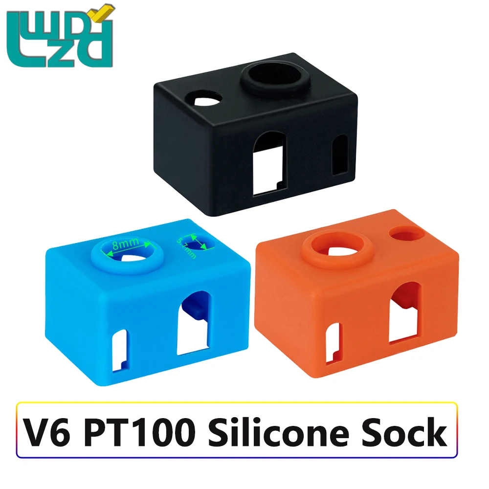3/6pcs E3D V6 PT100 Heated Block Silicone Sock Cover PT100 V6 Heat Block Warm Keeping Cover 3D Printer Parts Protective Socks
3/6pcs E3D V6 PT100 Heated Block Silicone Sock Cover PT100 V6 Heat Block Warm Keeping Cover 3D Printer Parts Protective Socks
