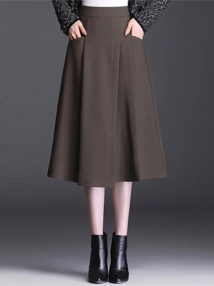 Korean Style High Waist Loose Irregular A-line Skirts for Women Autumn Spring Office Lady Elegant Mid-long Skirts
Korean Style High Waist Loose Irregular A-line Skirts for Women Autumn Spring Office Lady Elegant Mid-long Skirts