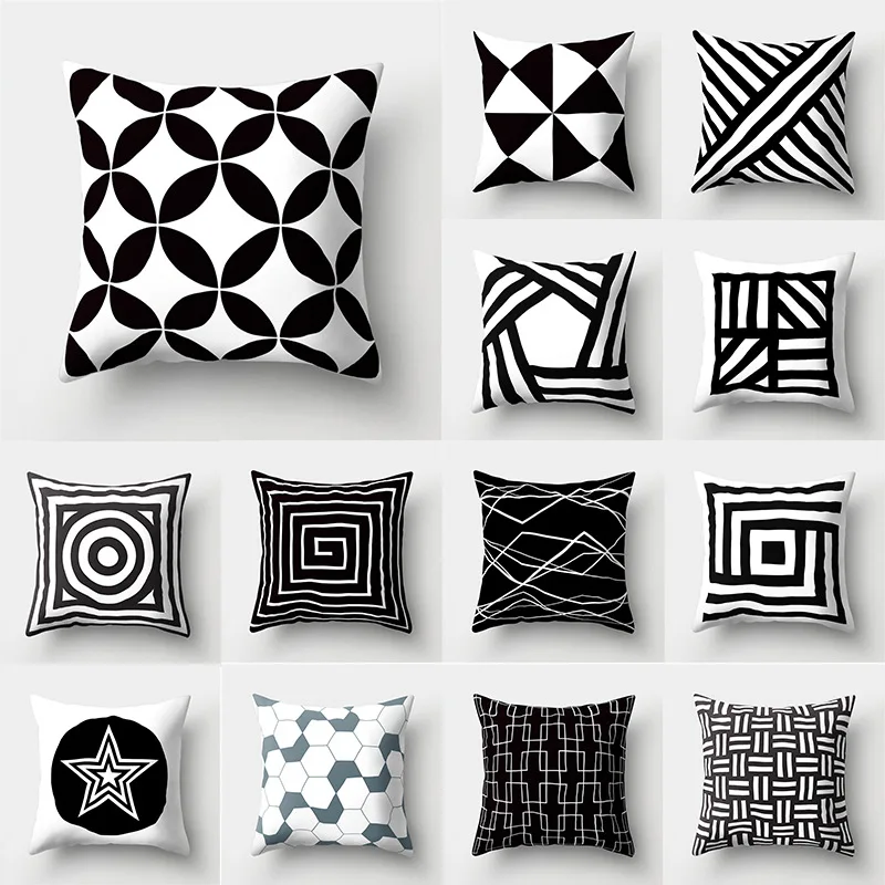 Hot Selling Home Office Black and White Letter Pattern Pillow Cover Factory Direct Sales Minimalist Printed Sofa Car Backrest
Hot Selling Home Office Black and White Letter Pattern Pillow Cover Factory Direct Sales Minimalist Printed Sofa Car Backrest