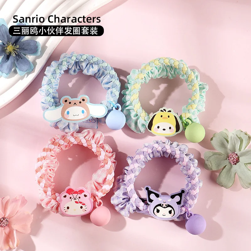 2024 Sanrio Anime Hair Circle Kawaii Hello Kitty Kuromi Pochacco Cinnamoroll Girls Braided Hair Rope Cute Cartoon Gift for Kids
2024 Sanrio Anime Hair Circle Kawaii Hello Kitty Kuromi Pochacco Cinnamoroll Girls Braided Hair Rope Cute Cartoon Gift for Kids