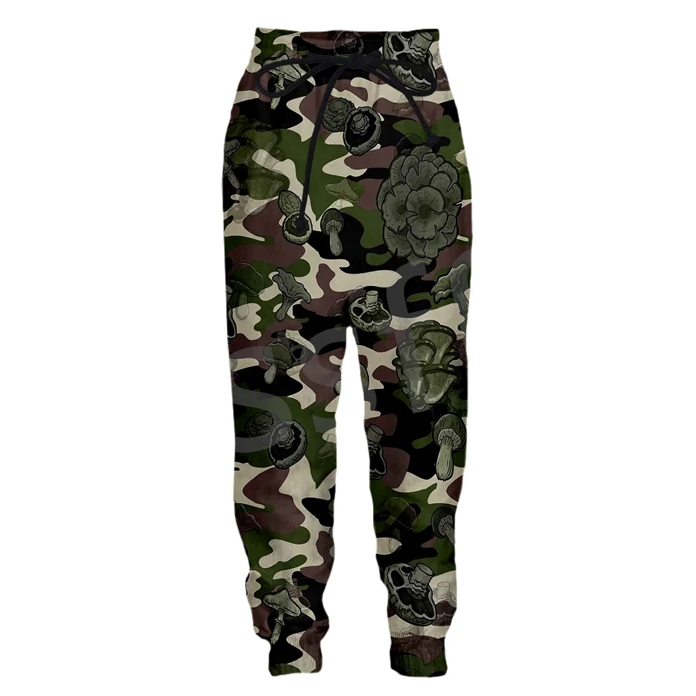 

Fashion Long Pants Man Plants Mushroom Camo Hippie 3D Print Streetwear Sweatpants Trousers Casual Gym Mens Joggers Sports Hiphop