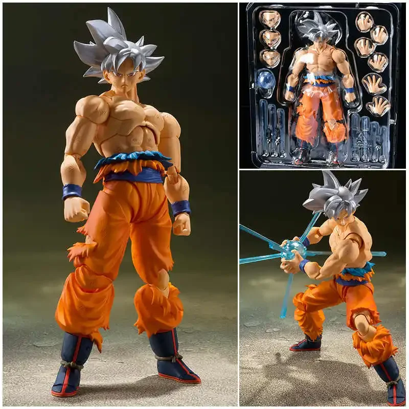 

Dragon Ball Z Son Goku S.H.Figuarts Legendary Goku Anime Super Saiyan Awaken Battle Damage Action Figure Collectible Model Gift