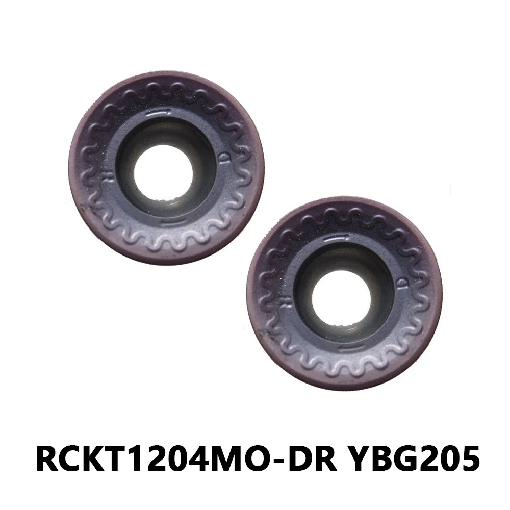 

10pcs RCKT RCKT1204 Carbide Inserts Lathe Milling Cutting RCKT1204MO-DR YBG205 for Stainless Steel Machining CNC Metal Tool